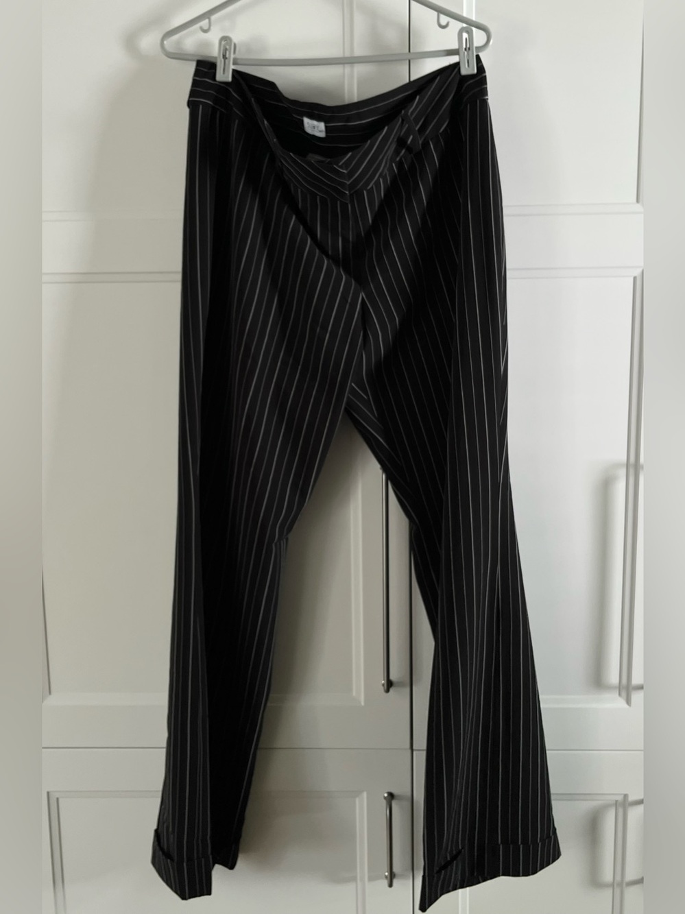 Vintage Suzy Shier Black Pinstripe Button Vest and Pants Set size 11/12 - Picture 5 of 6